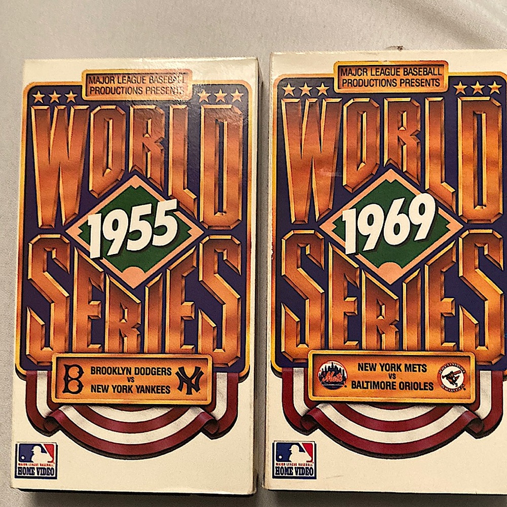 Lot of 2 MLB World Series VHS